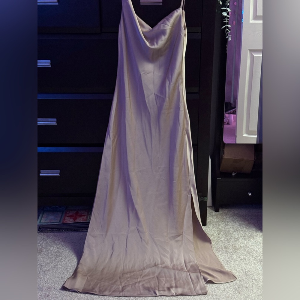 Rose Gold Satin Gown